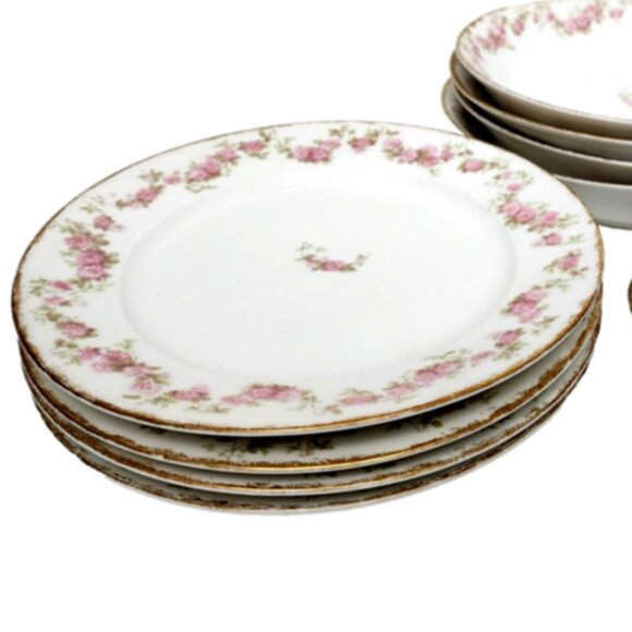 Antique CH Field Haviland Limoges GDA France Schleiger 195G  Salad Plate 4pc Set - Picture 1 of 5